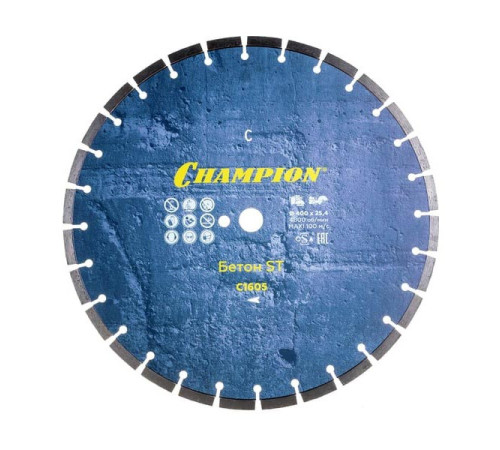 Диск алмазный 400х25,4х10 мм Champion ST Бетон Concremax C1605