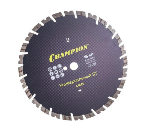 Диск алмазный универсальный 350х25,4х14 мм Champion ST Fast Gripper C1620