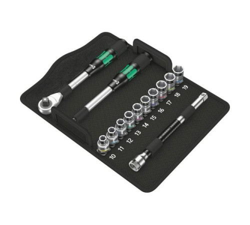 Набор с трещоткой Wera, Zyklop Hybrid 1/2" 13 предметов WE-004090