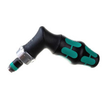 Реверсивная угловая отвертка Wera Kraftform Kompakt Pistol RA с набором бит 1/4 в ручке WE-051030