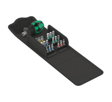 Набор бит с короткой антистатической отверткой Wera Kraftform Kompakt Stubby 1, 19 пр. WE-057471