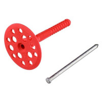 Дюбель КРЕП-КОМП Гриб IZM с металл. гвоздём 10х 90 мм 1000 шт гм90тк