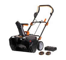 Аккумуляторный бесщеточный снегоуборщик WORX 2х4.0 А*ч, двойное ЗУ WG471E