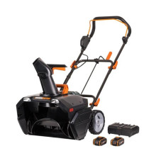 Аккумуляторный бесщеточный снегоуборщик WORX 2х4.0 А*ч, двойное ЗУ WG471E