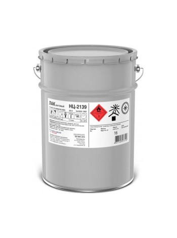 Лак НЦ-2139 ЯРОСЛАВСКИЕ КРАСКИ для изделий из дерева, бесцветный, матовый 16 кг П1671.3