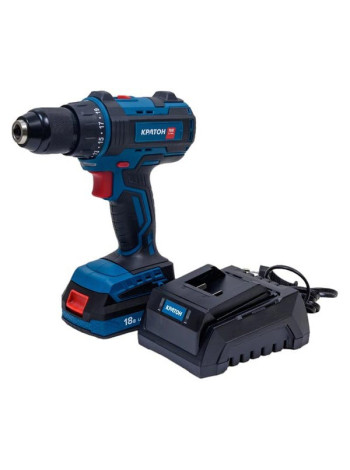 Аккумуляторная бесщеточная дрель-шуруповерт Кратон BCD18-OFA SET АКБ 2.0А·ч, ЗУ, кейс 3 11 01 072