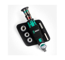 Отвертка с трещоткой и битами Wera 8009 Zyklop Pocket Set 2, 18 предметов WE-004281