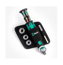 Отвертка с трещоткой и битами Wera 8009 Zyklop Pocket Set 2, 18 предметов WE-004281