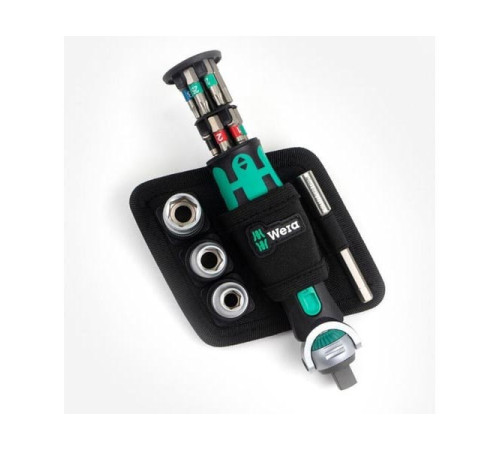 Отвертка с трещоткой и битами Wera 8009 Zyklop Pocket Set 2, 18 предметов WE-004281