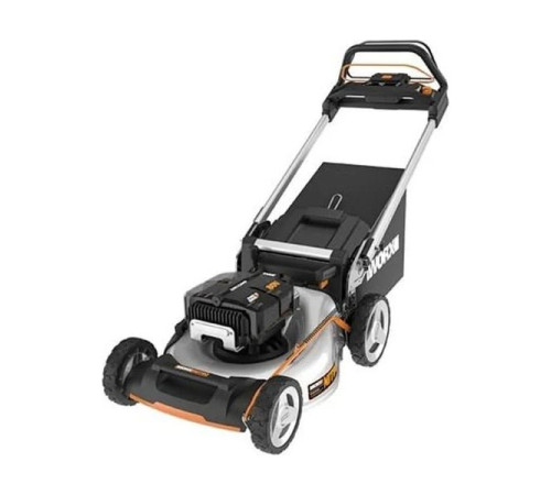 Аккумуляторная самоходная газонокосилка WORX 80В 51см, бесщеточная, 4Ач х4, BASECAMP 4x1А, коробка WG761E