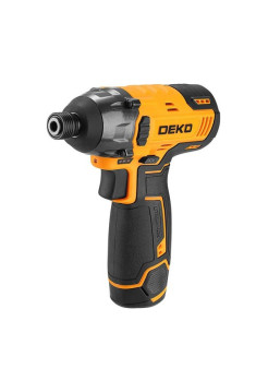 Аккумуляторный ударный винтоверт DEKO DKIS12-Li, с быстрозажимным патроном, 12В, 2*1.5Ач, в кейсе 063-4390