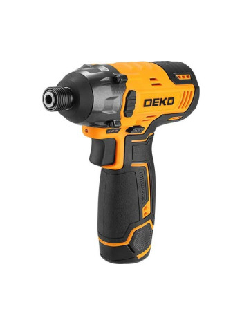 Аккумуляторный ударный винтоверт DEKO DKIS12-Li, с быстрозажимным патроном, 12В, 2*1.5Ач, в кейсе 063-4390