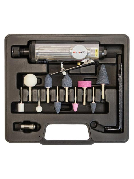 Бормашина пневматическая прямая Byemax в наборе с шарошками BM-512K