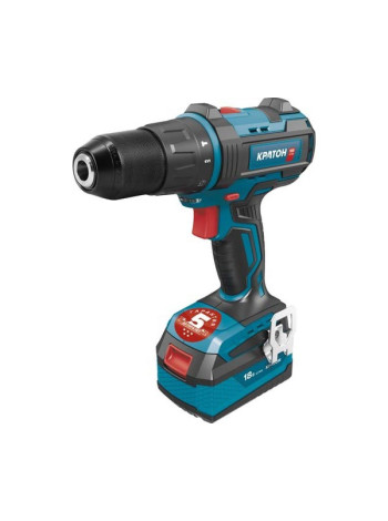 Ударная аккумуляторная бесщеточная дрель-шуруповерт Кратон OFA BICD18 АКБ 2,0А·ч; ЗУ + кейс 3 11 01 074