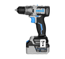 Аккумуляторная бесщеточная дрель-шуруповерт DEKO Loner 20V ONE +, 20В, 1x4.0 Ач 085-1004