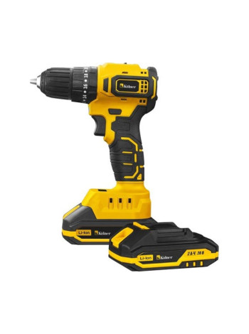 Ударная аккумуляторная дрель-шуруповерт Kolner 20В, BL, 45Нм, KCD 20/2BLC, патрон БЗП 10 мм, 0-450/0-1700 об/мин (2x2.0 Ач, зу, набор инстр, кейс) 8020100543