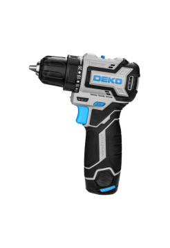 Аккумуляторная бесщеточная компактная дрель-шуруповерт DEKO Loner 12V PRO в кейсе, 12В, 2x3.0Ач 085-1011