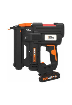 Аккумуляторный степлер WORX 20В, 2Ач х1, ЗУ WX844