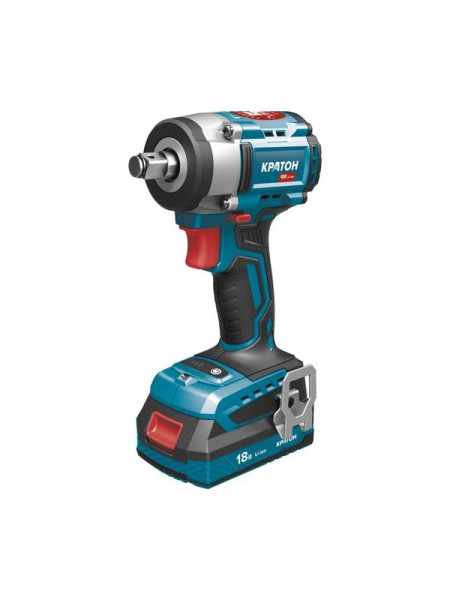 Аккумуляторный ударный бесщеточный гайковерт Кратон BIW18CD-400N-OFA SET (АКБ 4,0А·ч; ЗУ + кейс) 3 11 01 100