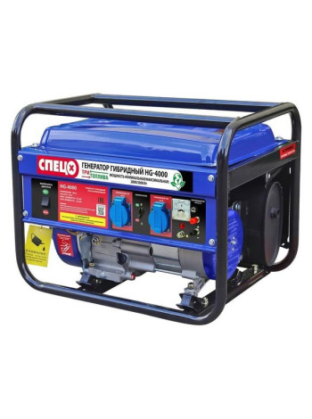 Генератор гибридный Спец (газ-бензин) HG-4000 1фаз,ном/макс=2,8/3,0 кВт, (компл.подключ к сети+баллону) Спец-4149