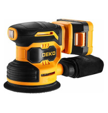 Шлифмашина эксцентриковая аккумуляторная DEKO DKCG-125, 20В, 1x2.0Ач 084-1041