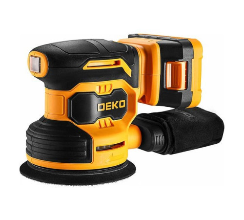 Шлифмашина эксцентриковая аккумуляторная DEKO DKCG-125, 20В, 1x2.0Ач 084-1041