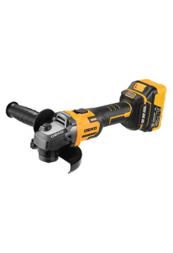 Углошлифовальная машина бесщеточная DEKO ZKAG20, 20В, 1x4.0Ач 084-1044