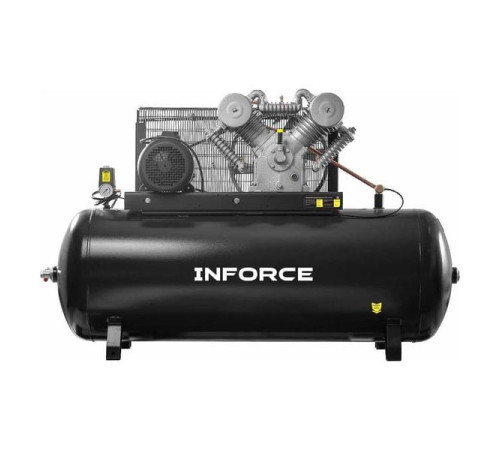 Ременной компрессор Inforce (500 л; 12 бар; 2 ступени; 1400 л/мин) IBCV-500L-3P2/1400