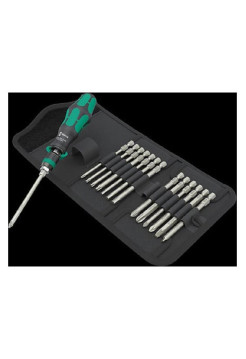 Набор бит с битодержателем Wera Kraftform Kompakt 838 RA-R M Set 1 15 предметов WE-051061