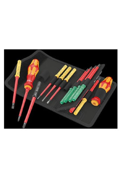 Набор бит с битодержателем Wera Kraftform Kompakt VDE 17 Universal 1 Tool Finder, 17 пр. WE-006611