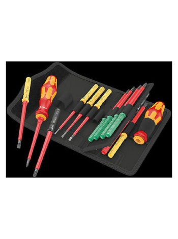 Набор бит с битодержателем Wera Kraftform Kompakt VDE 17 Universal 1 Tool Finder, 17 пр. WE-006611