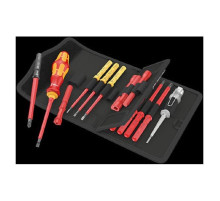 Набор бит с битодержателем Wera Kraftform Kompakt VDE 18 Universal 1 Tool Finder 1x9x98; PH1x157; PH2x157; PZ1x157; PZ2x157; 1x1x154; 1x2x154; 1x1x1 WE-006613