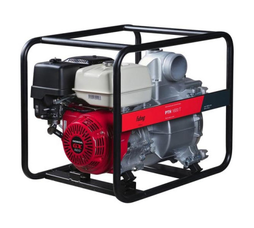 Мотопомпа для сильнозагрязненной воды FUBAG PTH 1600Т двигатель Honda, 1600 л/мин, 30 м 646268