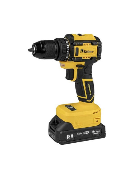 Дрель-шуруповерт аккумуляторный Kolner 18V UNI-M, BL, 34/15 Нм, Коlner KDD 18BL-2K, 8020100563 Дрель-шуруповерт аккумуляторный Kolner 18V UNI-M, BL, 34/15 Нм, Коlner KDD 18BL-2K, 8020100563