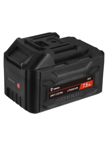 Аккумулятор DEKO UNV7.5 EXTRA, Li-ion, 20В, 7.5А_ч, с повышенной токоотдачей 063-4499