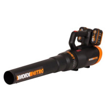 Воздуходувка аккумуляторная бесщеточная WORX 40В, 4 Ач х2, двойное ЗУ 2x1A WG581E