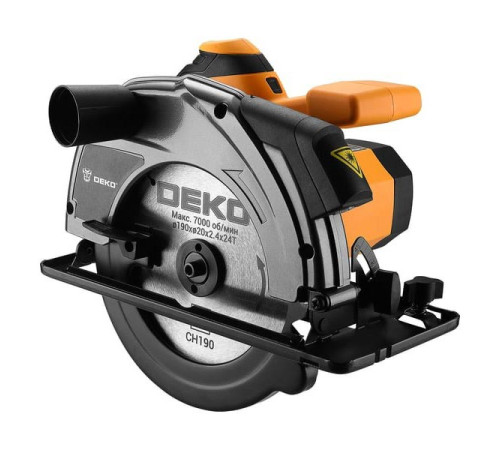 Дисковая (циркулярная) пила DEKO CSDK-1600, 1600Вт, 190мм диск 085-1151
