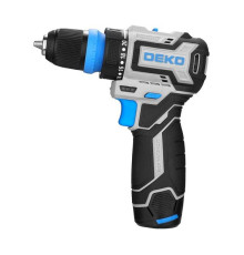 Дрель-шуруповерт аккумуляторная бесщеточная компактная DEKO Loner 12V PRO в кейсе со съёмным патроном, 12В, 2x3.0Ач 085-1122
