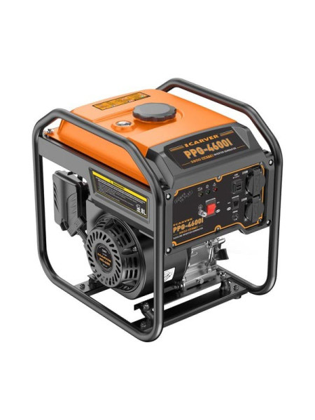 Генератор Carver PPG-4600I инверторный (3,5/3,8 кВт, 220В, 2 розетки, USB) 01.020.00055