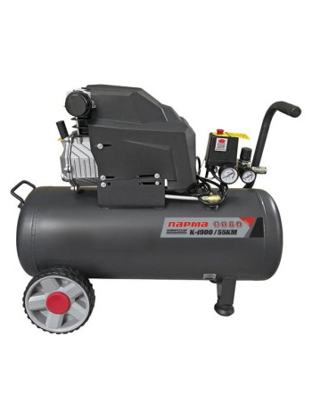Компрессор Парма K-1900/55КМ (масляный коаксильный, 1800Вт, 55л, 276л/мин, 10бар, вых. 2шт/рапид) 02.014.00012