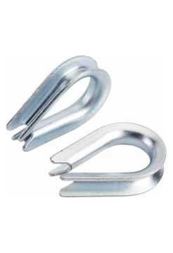 Коуш для стальных канатов КРЕП-КОМП DIN 6899, м14, 150 шт. кск14