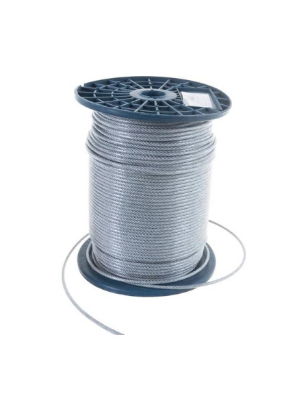 Трос в оплётке ПВХ КРЕП-КОМП 6миллиметр/8миллиметр 100 метров тп68