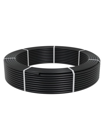 Гладкая труба Экопласт ПНД, диаметр 25 мм, цвет черный 22025HF-BL