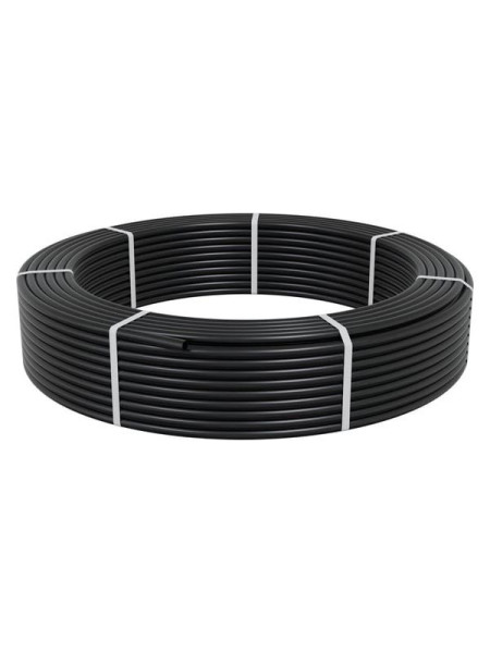 Гладкая труба ПНД Экопласт диаметр 32 мм цвет черный 22032