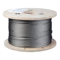Трос для растяжки КРЕП-КОМП ART 8379, нержавейка А2, 7х7, 2 мм, 250 м трн2