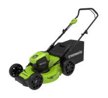 Бесщеточная аккумуляторная газонокосилка GreenWorks GD40LM46HP 40 В, с 1 АКБ 4 А*ч и ЗУ 2514407UB
