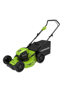 Бесщеточная аккумуляторная газонокосилка GreenWorks GD40LM46HP 40 В, с 1 АКБ 4 А*ч и ЗУ 2514407UB