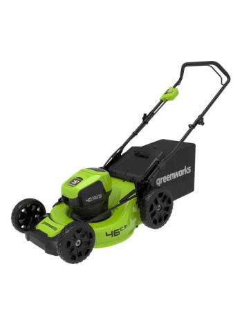 Бесщеточная аккумуляторная газонокосилка GreenWorks GD40LM46HP 40 В, с 1 АКБ 4 А*ч и ЗУ 2514407UB