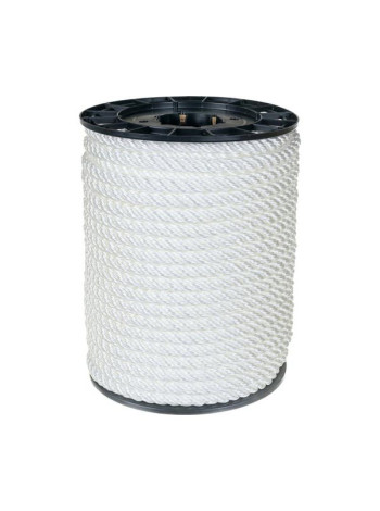 Полипропиленовый канат АзотХимФортис тросовой свивки 12 мм 100 м белый 73662