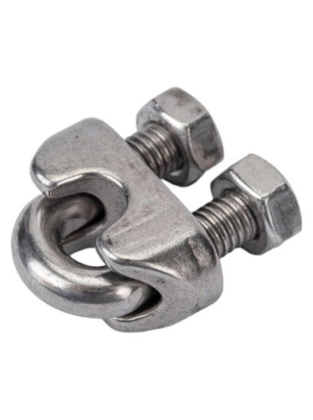 Канатный зажим КРЕП-КОМП нержавейка А4, ART 9074, М8, 80 шт. зкн8